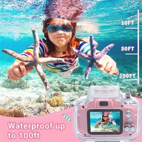 img 3 attached to 📸 YTETCN Kids Underwater Camera - 1080P HD Digital Video Waterproof Camare with 32GB Memory Card. Perfect Birthday Gift for Boys and Girls (Ages 3-12) - Video Recording, Delay Capture, and Playback