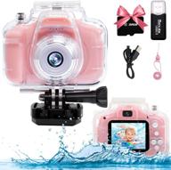 📸 ytetcn kids underwater camera - 1080p hd digital video waterproof camare with 32gb memory card. perfect birthday gift for boys and girls (ages 3-12) - video recording, delay capture, and playback logo