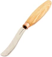 beavercraft k6l/15 wood spoon carving gouge chisel - ideal tools for bowl carving, radial gouge knife, and bent gouge - carbon steel blade, wood handle - for hard and soft woods - compact and efficient logo