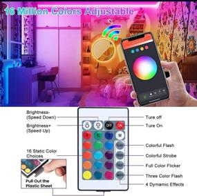 img 3 attached to 40ft LED Strip Lights with APP Control Music Sync for Room Home Decoration