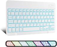 🔥 xiwmix ultra-slim wireless bluetooth keyboard - 7 colors backlit rechargeable keyboard | compatible with ipad pro/air/9.7/10.2/mini/other ios android windows devices logo
