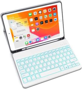 img 3 attached to 🔥 XIWMIX Ultra-Slim Wireless Bluetooth Keyboard - 7 Colors Backlit Rechargeable Keyboard | Compatible with iPad Pro/Air/9.7/10.2/Mini/Other iOS Android Windows Devices