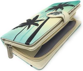 img 2 attached to 🦈 Teal Shark Pattern Women's Handbags & Wallets: Stylish Wallets for Fashionable Women
