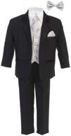 👔 little gents boys tuxedo: premium black boys' clothing for suits & sport coats logo
