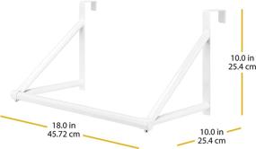 img 1 attached to 🚪 Efficiently Maximize Closet Space with the Whitmor Over The Door Closet Rod, White