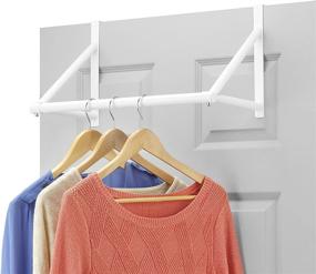 img 2 attached to 🚪 Efficiently Maximize Closet Space with the Whitmor Over The Door Closet Rod, White