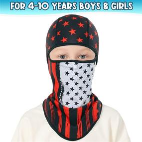 img 3 attached to 🧒 Venswell Kids Balaclava Ski Mask: Stylish Winter Windproof Full Face Mask Warmer for Boys & Girls, Ideal for Cycling, Snowboarding, and Outdoor Activities - Ages 4-10