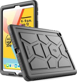 img 4 attached to 🐢 Poetic TurtleSkin Case for iPad 10.2 - Shockproof & Kid-Friendly Silicone Cover