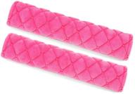 🚗 surpassme car seat belt pads cover, 2 pack seat belt shoulder strap covers for stress-free neck and shoulder protection, ideal for safe driving (pink) logo