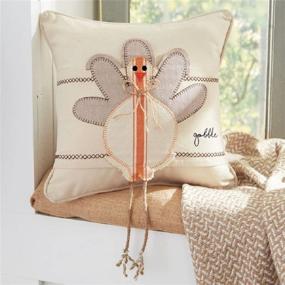 img 2 attached to 🦃 Mud Pie Canvas Turkey Leg Pillow Wrap with Dangling Detail