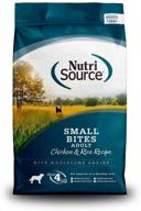 🐶 optimized nutrisource small bites dog food - adult chicken & rice formula - 15lb bag logo