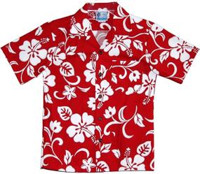 img 3 attached to 👦 Classic Hibiscus Shirt for Boys by RJC