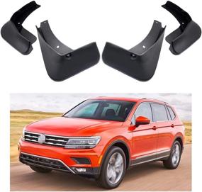 img 4 attached to 🚗 MOERTIFEI Car Mudguard Fender Mud Flaps Splash Guards Compatible with VW Tiguan 2018-2021 (Excludes Tiguan R-Line) – Top-Quality Protection for Your Vehicle