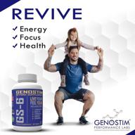 💪 genostim gs-6® protein peptide supplement: 100mg for hormonal balance, accelerated healing, and cellular rejuvenation. ideal for athletes, men, and women. 60 tablets. logo