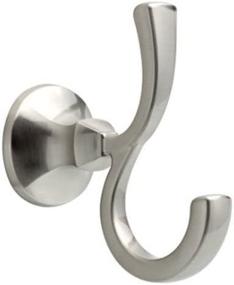 img 2 attached to 💡 Enhance Your Bathroom Organization with the DELTA 76235-BN Mandara Double Robe Hook in Satin Nickel