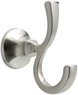 💡 enhance your bathroom organization with the delta 76235-bn mandara double robe hook in satin nickel logo