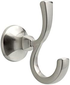 img 1 attached to 💡 Enhance Your Bathroom Organization with the DELTA 76235-BN Mandara Double Robe Hook in Satin Nickel