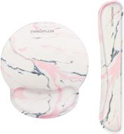 innôplus keyboard wrist rest & mouse pad set - stone pink, ergonomic support for office, computer, laptop, mac logo