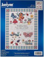 janlynn record counted stitch 4 inch logo