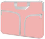 📱 hestech tablet sleeve protective case for chromebook duet 10.1"/10.2" ipad/9.7" 10.9" ipad air 4/11" 10.5" new ipad pro/samsung galaxy tab 10.1 s6 lite, s7 with smart keyboard - pink logo