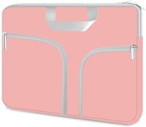 img 4 attached to 📱 HESTECH Tablet Sleeve Protective Case for Chromebook Duet 10.1"/10.2" iPad/9.7" 10.9" iPad Air 4/11" 10.5" New iPad Pro/Samsung Galaxy Tab 10.1 S6 Lite, S7 with Smart Keyboard - Pink