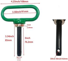img 3 attached to Bueyfolt Heavy Duty Magnetic Hitch Pin: Securely Hitch Lawn & Tow Behind Attachments with Ease