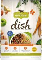 🐶 rachael ray nutrish dish: the ultimate super premium dry dog food with real meat, veggies & fruit logo