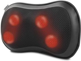 img 4 attached to 🧖 RENPHO Back Neck Massager with Heat - Shiatsu Massage Pillow for Shoulders Lower Back Leg Calf Body Muscle, Perfect Gifts for Mom Dad to Use in Car Home Office Chair