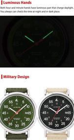 img 1 attached to 🌞 Lad Weather Solar Powered Military Nylon Strap Watch: Rugged Durability with Eco-Friendly Solar Technology