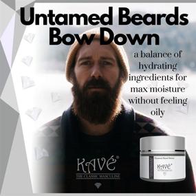 img 2 attached to 🧔 Kave Beard Butter: Ultimate All-Natural Beard Balm for Soft, Stylish Beards - Organic Shea, Coconut, Jojoba & Argan Oil - 2 oz Moisturizing Cream Leave-In Conditioner for Men