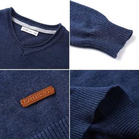 img 1 attached to 👕 CUNYI Boys' Little V Neck Pullover Sweater: Stylish Clothing and Sweaters