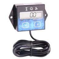 motorcycle atv utv boat generator mower chainsaw digital tachometer maintenance tach hour meter with replaceable battery logo