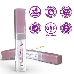 img 3 attached to 🌱 Organic Eyelash and Brow Serum: Promotes Long, Thick Lashes and Eyebrows. Clinically Tested, Vegan, Cruelty-Free, Hypoallergenic, Sulfate-Free, Perfume-Free, Gluten-Free Formula