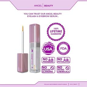 img 2 attached to 🌱 Organic Eyelash and Brow Serum: Promotes Long, Thick Lashes and Eyebrows. Clinically Tested, Vegan, Cruelty-Free, Hypoallergenic, Sulfate-Free, Perfume-Free, Gluten-Free Formula