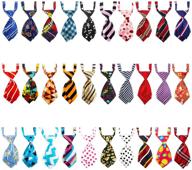 🐶 segarty 30 pcs dog neck ties with adjustable collar - double layered pet bow ties for small dogs cats - puppy bowties neckties bulk grooming bows for holiday, wedding, photography logo