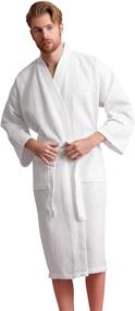 img 4 attached to Patterned Soft Touch Bathrobe by Linen Collection