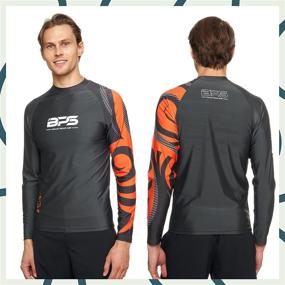 img 1 attached to BPS Mens Longsleeve Quick Rashguard Sports & Fitness