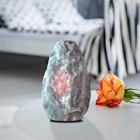 img 3 attached to 🔮 Himalayan Glow 17031 Hand Crafted Naked Grey Crystal: Natural Night Light, ETL Certified, Dimmer Switch, Salt Lamp 3-5 lbs (Includes 2 Extra Bulbs)