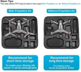 img 2 attached to 📦 RLSOCO Hard Case for DJI FPV Combo - Ultimate Protection for FPV Accessories: Drone, Goggles, Controller, Motion Controller, and More!