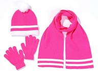 s w girls scarf gloves fuchsia: stylish and warm accessories for girls in cold weather logo