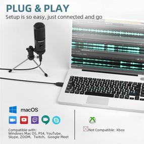 img 3 attached to 🎙️ SUDOTACK ST-600 USB Microphone for Computer: Ideal for Streaming, Recording, Podcasting, Gaming, YouTube, Skype, Zoom, Twitch – Compatible with Windows/MacOS
