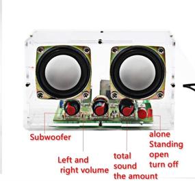 img 3 attached to Комплект для пайки звукового усилителя DDIY 🔊 для самодельных прозрачных стерео-динамиков EK2030