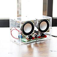 ddiy sound amplifier soldering kit 🔊 for diy electronic transparent stereo speaker box ek2030 logo