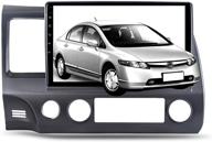 🚗 android 10.0 multimedia car stereo radio player for honda civic 2006-2011 | single din gps navigation with carplay, wifi, backup camera | 10.1 inch ips touch screen | full rca output support logo