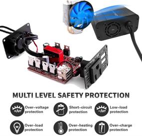 img 1 attached to 🚗 Soyond 150W Power Inverter: Car DC 12V to 110V AC Converter with 4.2A Dual USB Outlet Adapter in Black