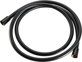 img 4 attached to TECI Shower Hoses 119 Inch Extra Long: Ultimate Bathroom Hand Held Shower Hose Replacement for Optimal Comfort and Convenience. Enjoy 360 Degree Free Rotation and No-Kink Extension - Black T101-3