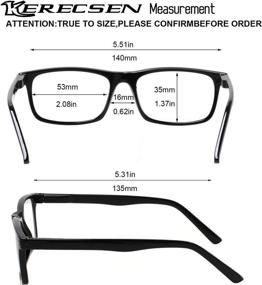 img 3 attached to 👓 High-Quality Black Reading Glasses: 5-Pack Spring Hinge Readers for Men and Women - Exceptional Value!