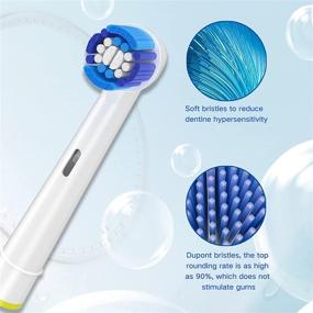 img 2 attached to 🦷 4pcs Replacement Brush Heads for Braun Oral b, Schallcare Compatible with Cross Action Pro 1000/9600/5000/3000/1500/Genius and Smart Electric Toothbrush