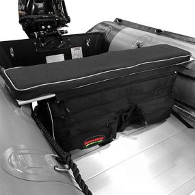 img 2 attached to Enhance Your Boating Comfort and Convenience with the Seamax Sunlitec Inflatable Boat Bench Seat Cushion and Detachable Seat Bag Combo!