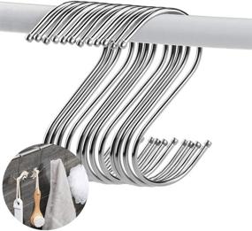 img 4 attached to 🧺 Hanging Hangers for Bathrooms and Bedrooms: Stainless Steel